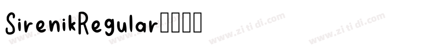 SirenikRegular字体转换