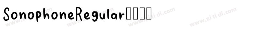 SonophoneRegular字体转换