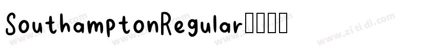 SouthamptonRegular字体转换