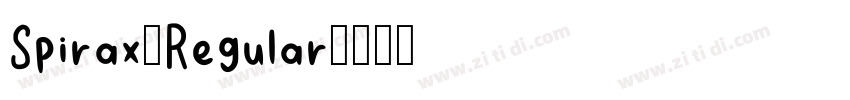 Spirax-Regular字体转换