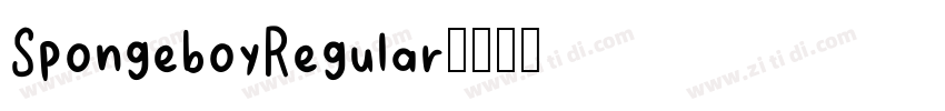 SpongeboyRegular字体转换