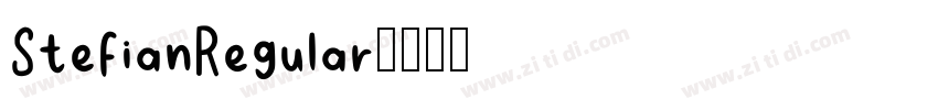 StefianRegular字体转换 StefianRegular字体转换