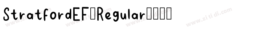 StratfordEF-Regular字体转换