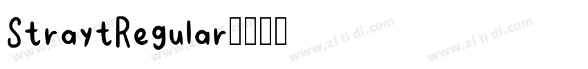 StraytRegular字体转换 StraytRegular字体转换