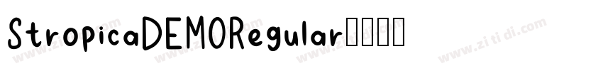 StropicaDEMORegular字体转换