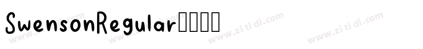 SwensonRegular字体转换