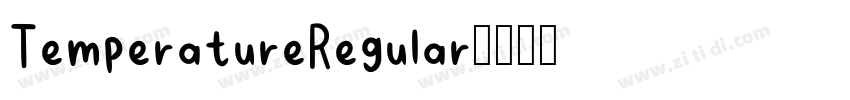 TemperatureRegular字体转换