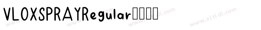 VLOXSPRAYRegular字体转换