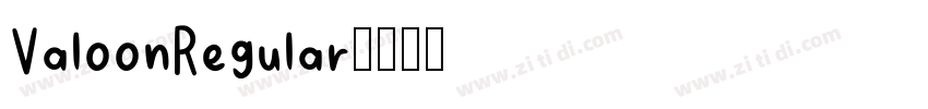 ValoonRegular字体转换