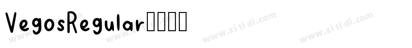 VegosRegular字体转换 VegosRegular字体转换