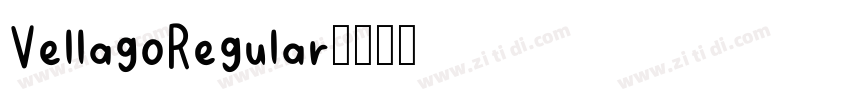 VellagoRegular字体转换 VellagoRegular字体转换