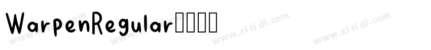 WarpenRegular字体转换