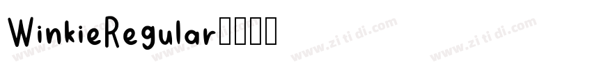 WinkieRegular字体转换