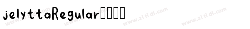 jelyttaRegular字体转换