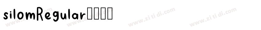 silomRegular字体转换