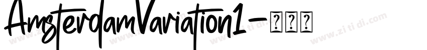 AmsterdamVariation1字体转换