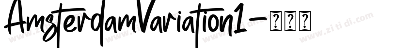 AmsterdamVariation1字体转换
