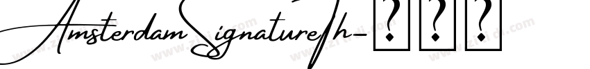 AmsterdamSignatureTh字体转换