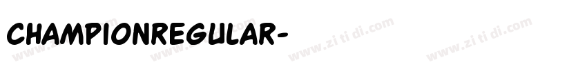Championregular字体转换