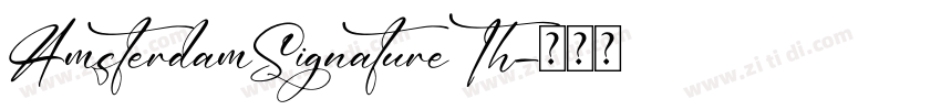 AmsterdamSignatureTh字体转换