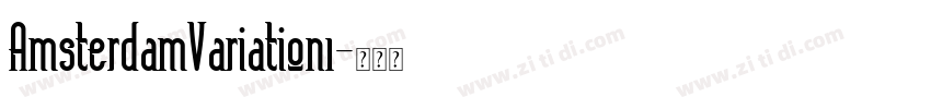 AmsterdamVariation1字体转换