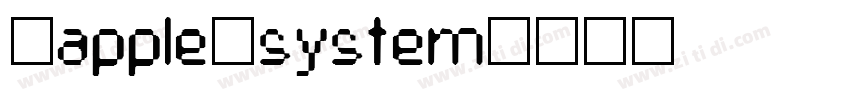 -apple-system字体转换