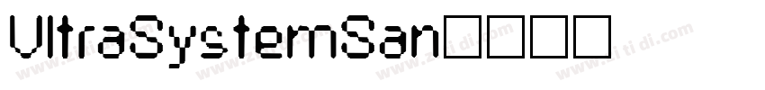 UltraSystemSan字体转换