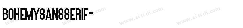 BohemySansSerif字体转换