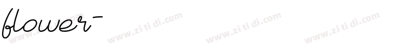 flower字体转换