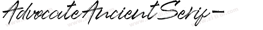 AdvocateAncientSerif字体转换