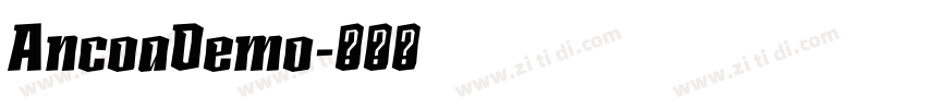 AncoaDemo字体转换