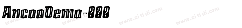 AncoaDemo字体转换