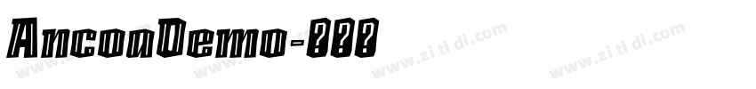 AncoaDemo字体转换