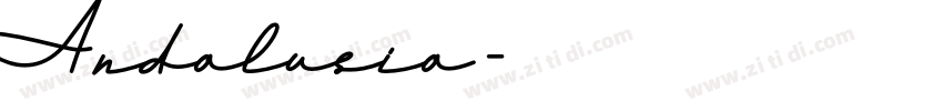 Andalusia字体转换
