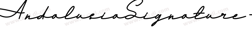AndalusiaSignature字体转换