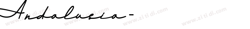 Andalusia字体转换