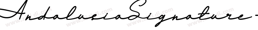 AndalusiaSignature字体转换