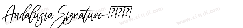AndalusiaSignature字体转换