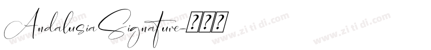 AndalusiaSignature字体转换