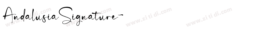 AndalusiaSignature字体转换