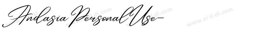AndasiaPersonalUse字体转换