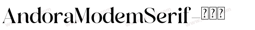 AndoraModemSerif字体转换