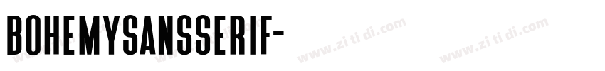 BohemySansSerif字体转换