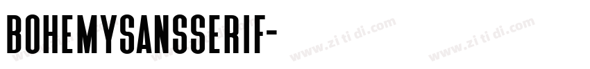 BohemySansSerif字体转换