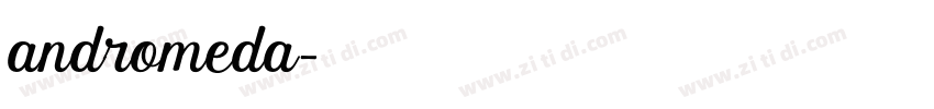 andromeda字体转换