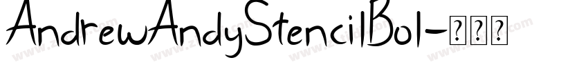 AndrewAndyStencilBol字体转换