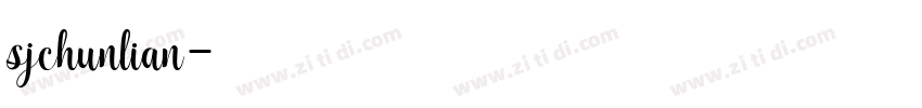 sjchunlian字体转换