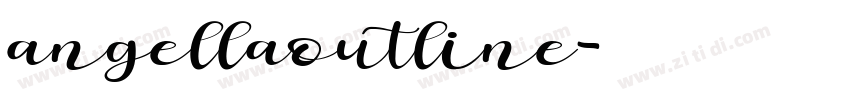 angellaoutline字体转换