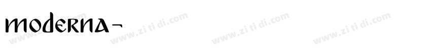 moderna字体转换