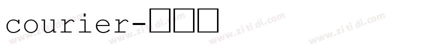 courier字体转换